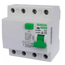 Ρελέ διαρροής GACIA SR6HM‑4, με iN 40A, Τετραπολικό.